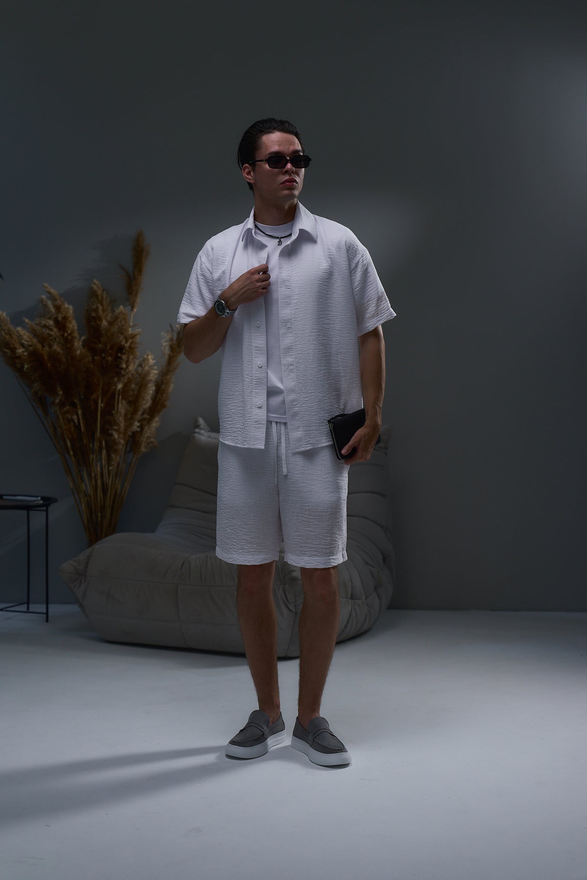 Шорти JATE у білому кольорі