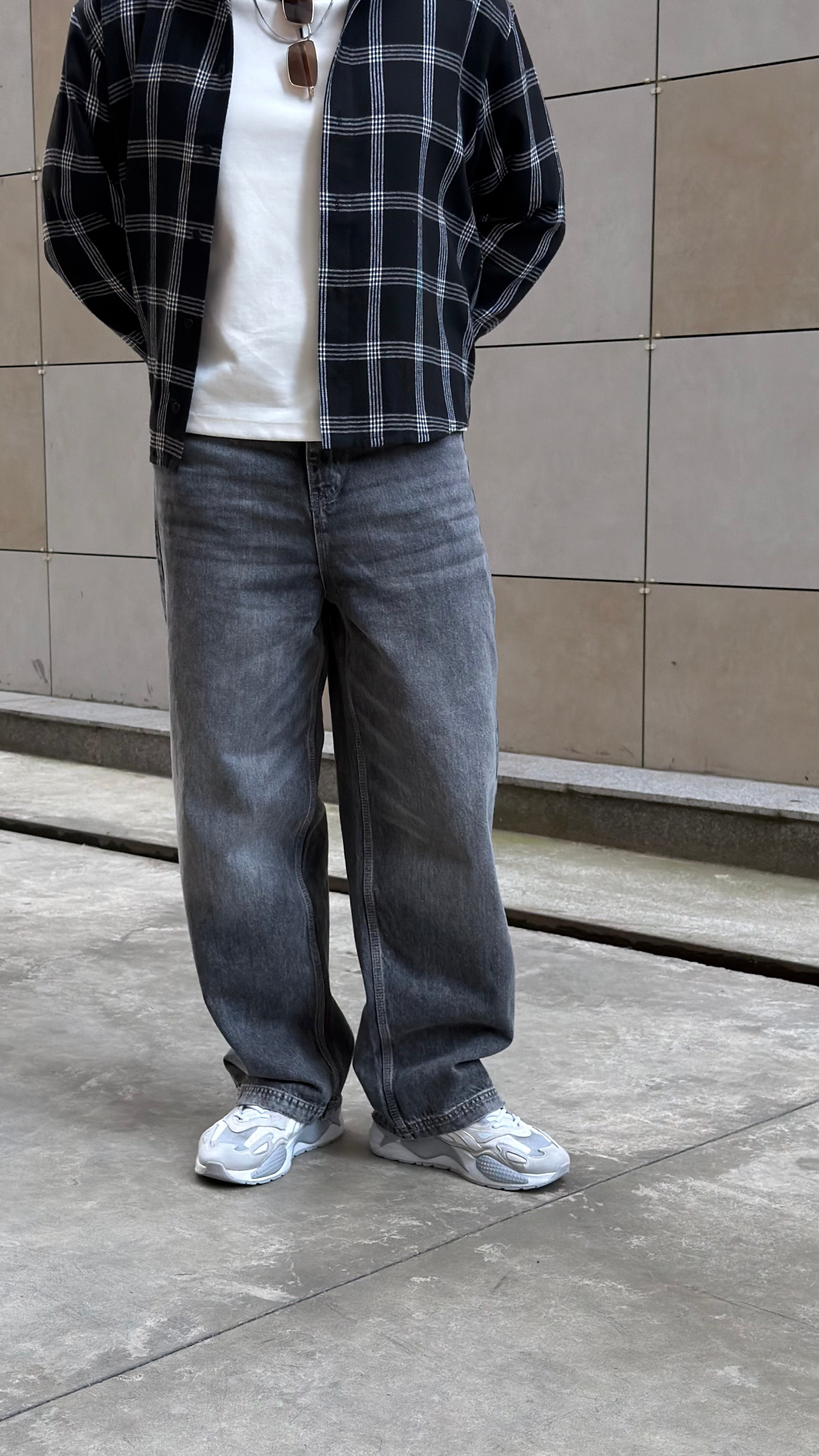 Джинси BAGGY cірі