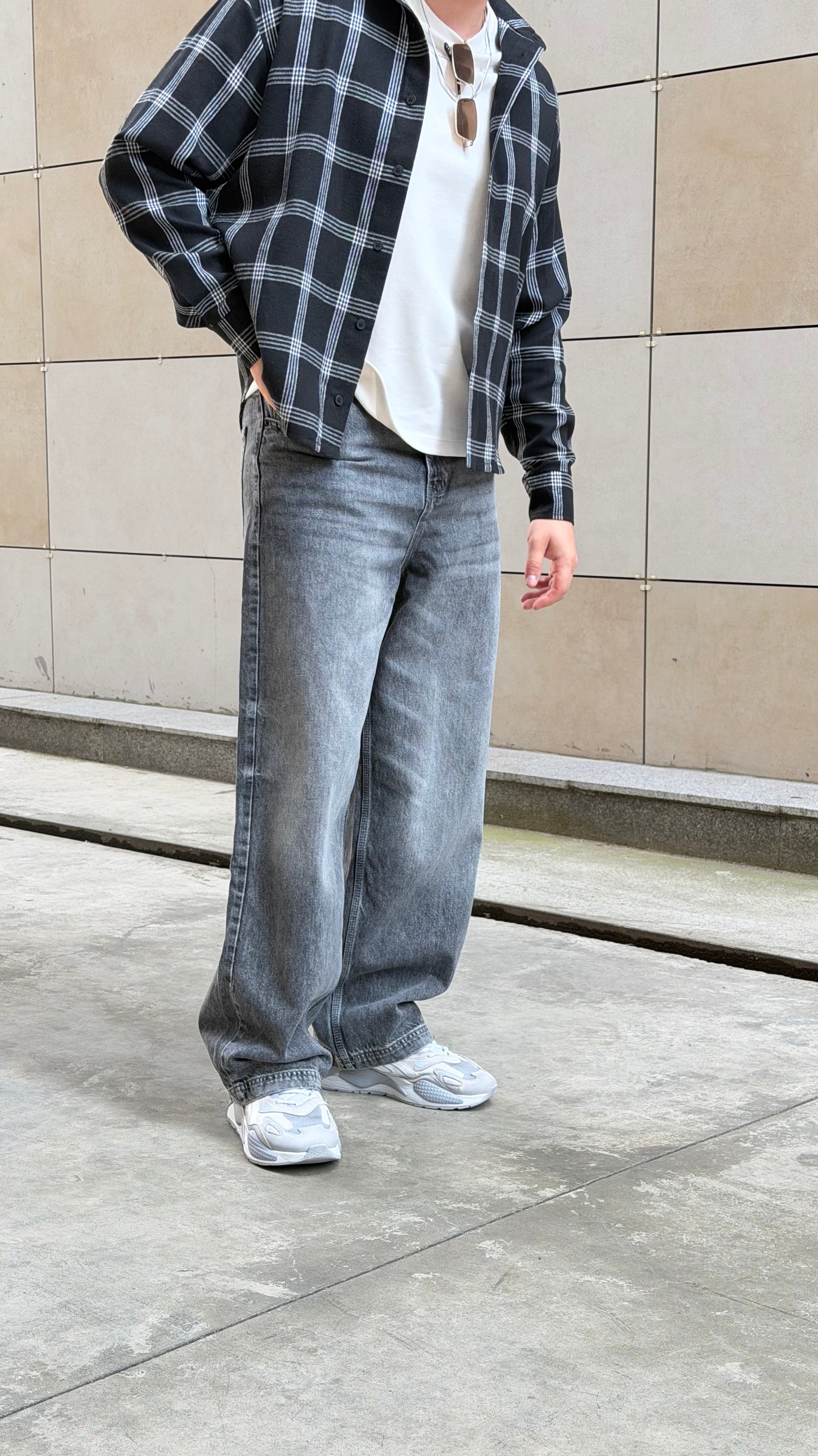 Джинси BAGGY cірі