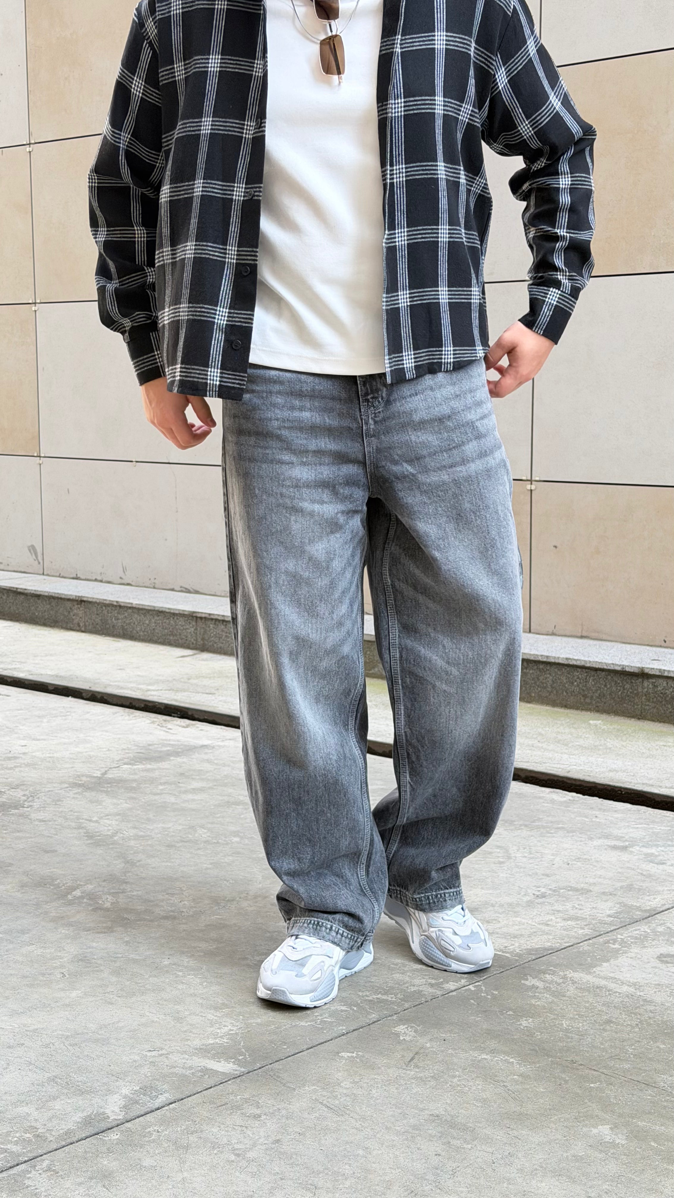 Джинси BAGGY cірі