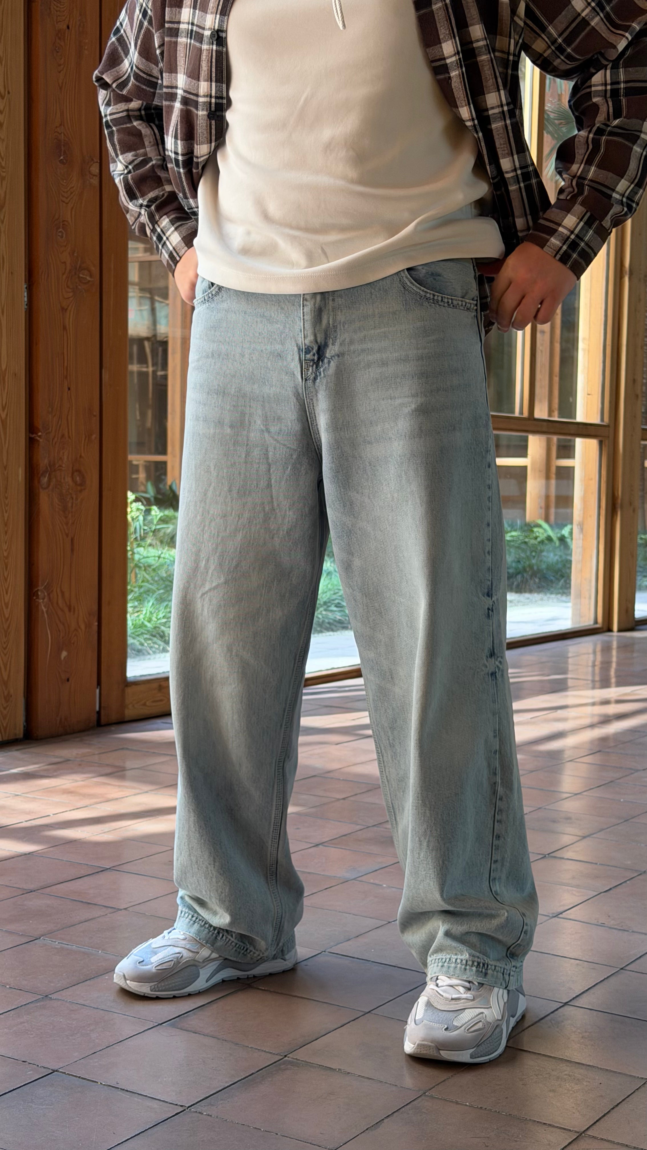 Джинси BAGGY блакитні